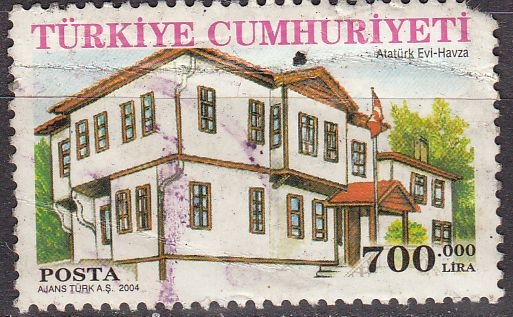 Turquia 2004 Scott 2907 Sello º Casa Ataturk, Museo Erzurum Turquie Turkia